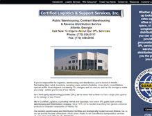 Tablet Screenshot of certifiedlogistics.com